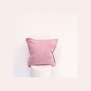 100% Belgium Linen Vintage Washed Cushion - Lilac gallery detail image