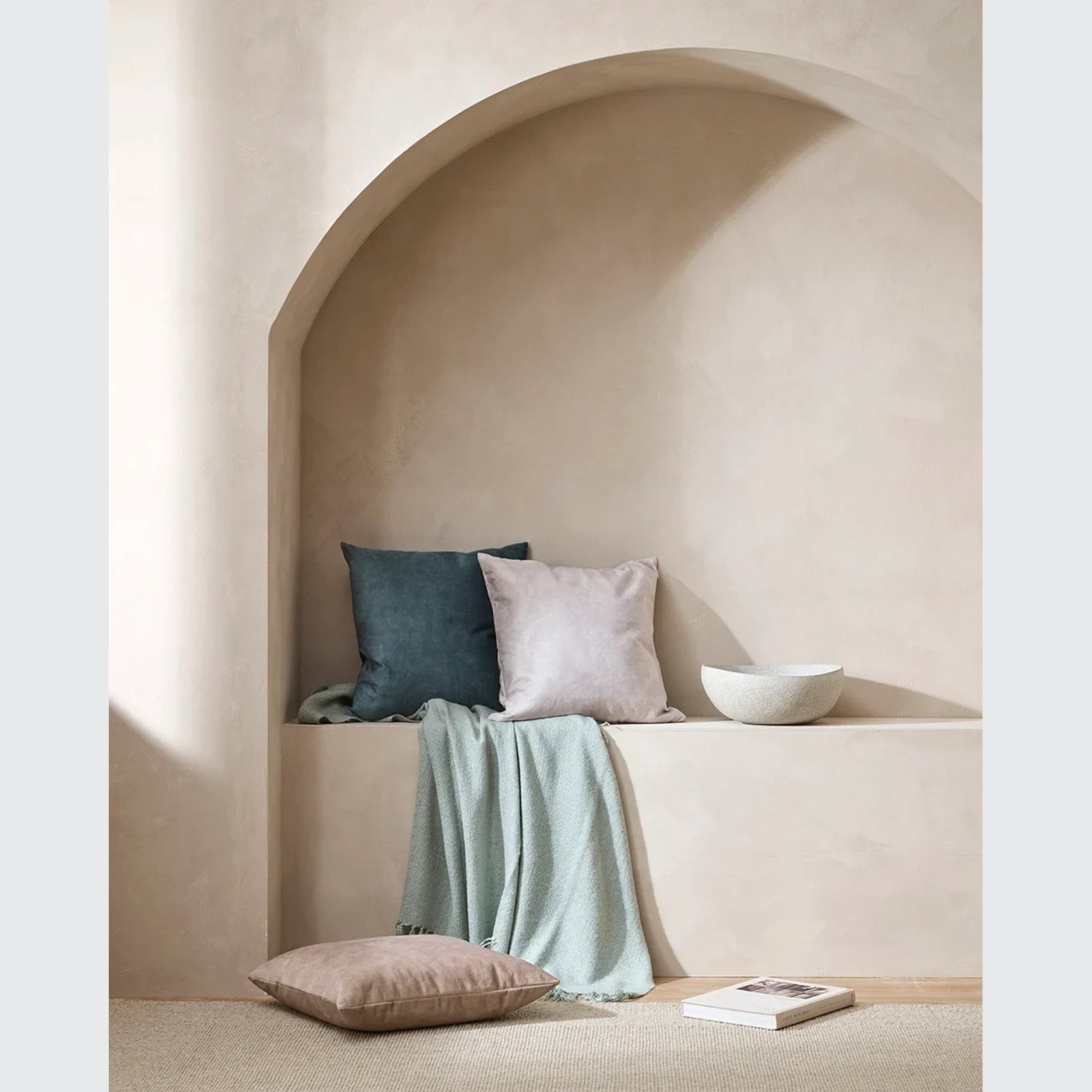 Baya Aster Cushion - Ecru | 55 x 55cm gallery detail image