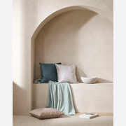 Baya Aster Cushion - Ecru | 55 x 55cm gallery detail image