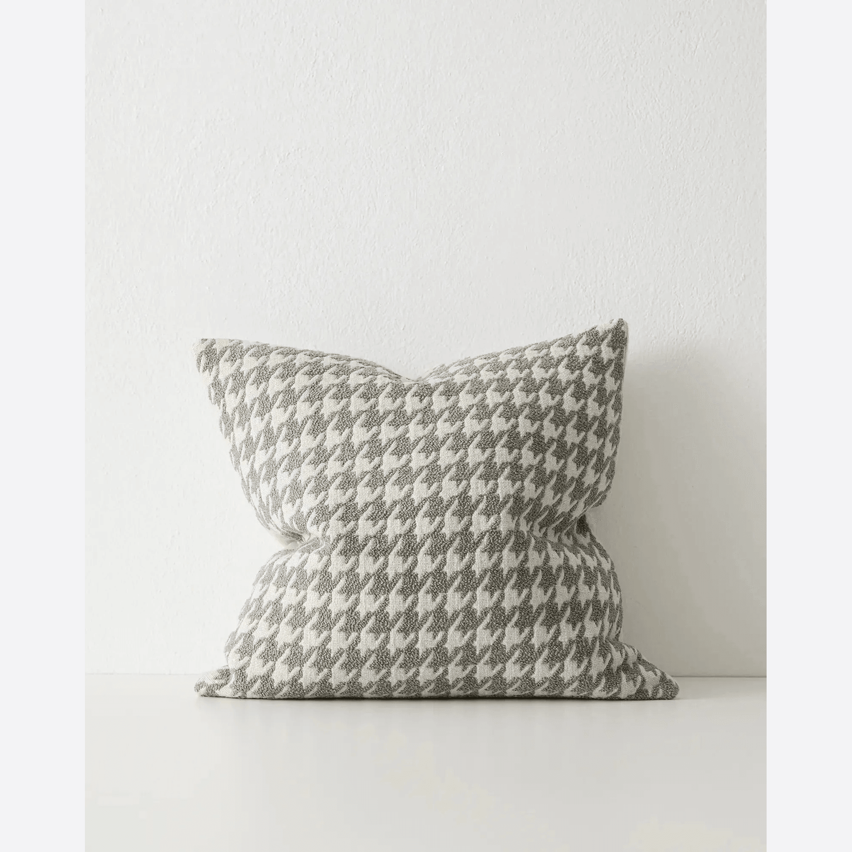 Weave Home Giovanni Cushion - Mist | Bouclé Houndstooth gallery detail image