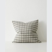 Weave Home Giovanni Cushion - Mist | Bouclé Houndstooth gallery detail image