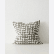 Weave Home Giovanni Cushion - Mist | Bouclé Houndstooth gallery detail image