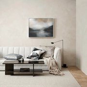 Baya Aalto Cushion - Mist | Abstract Print | 55 x 55cm gallery detail image