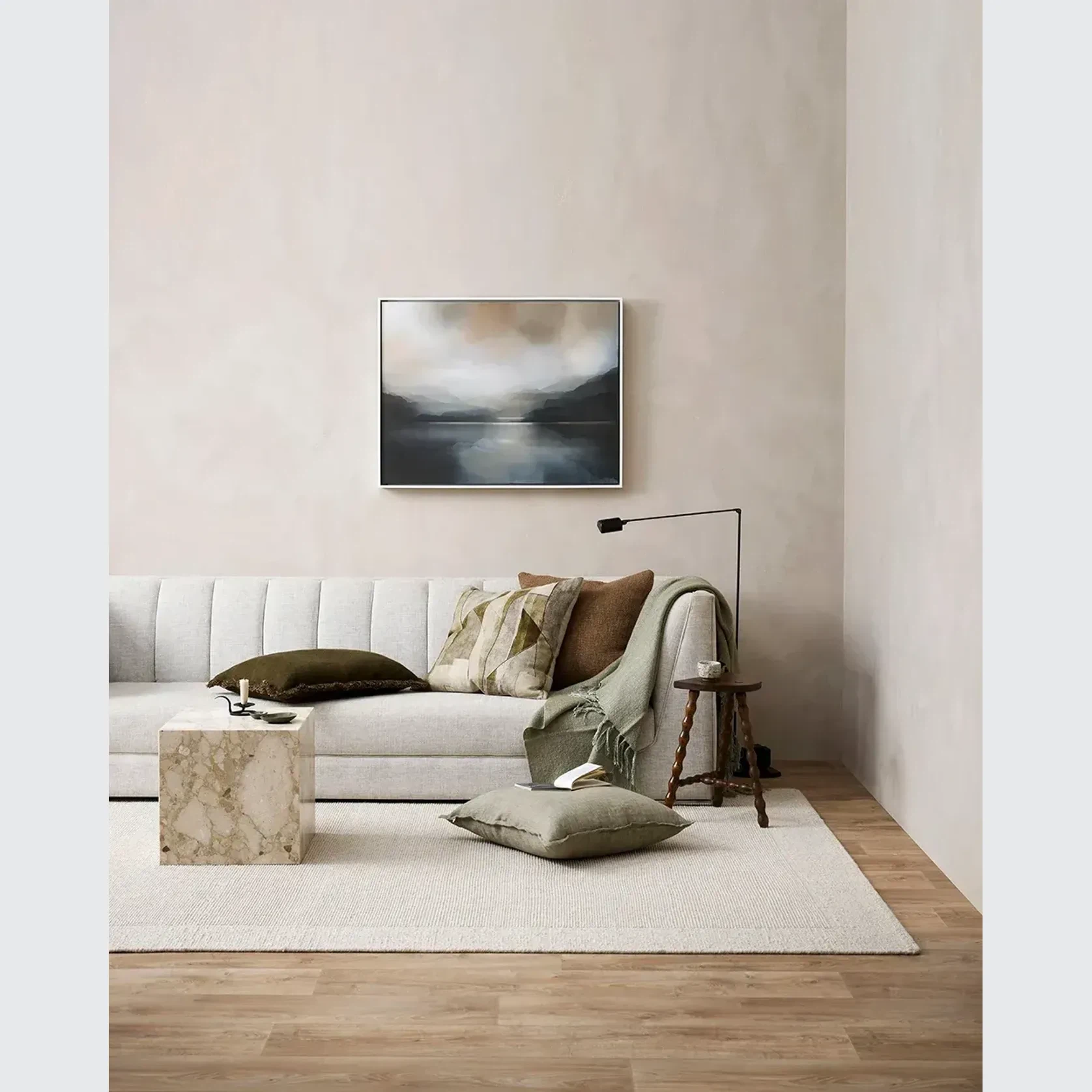 Baya Cyprian Cushion - Cocoa | Square - Two Sizes gallery detail image