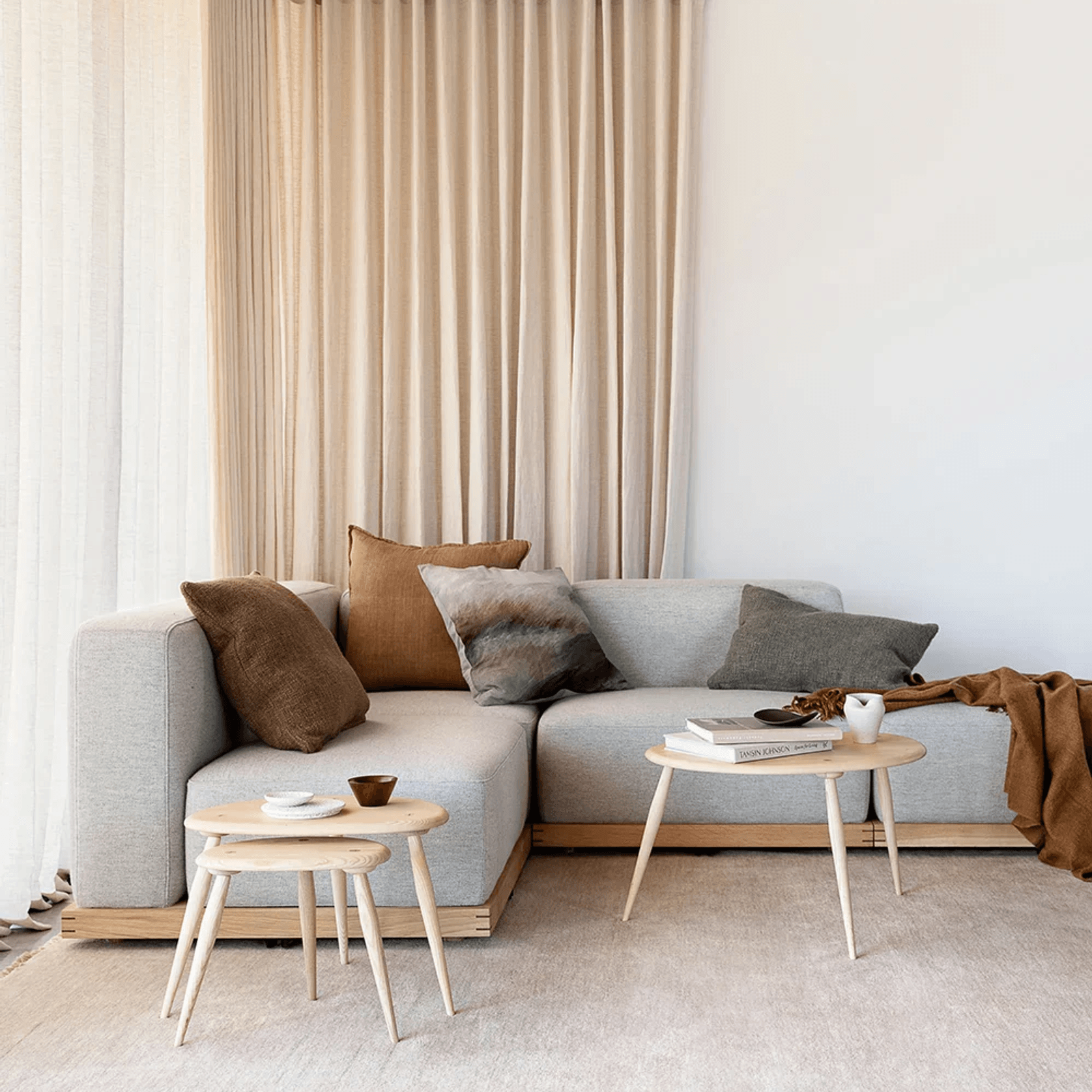 Baya Cyprian Cushion - Cocoa | Square - Two Sizes gallery detail image