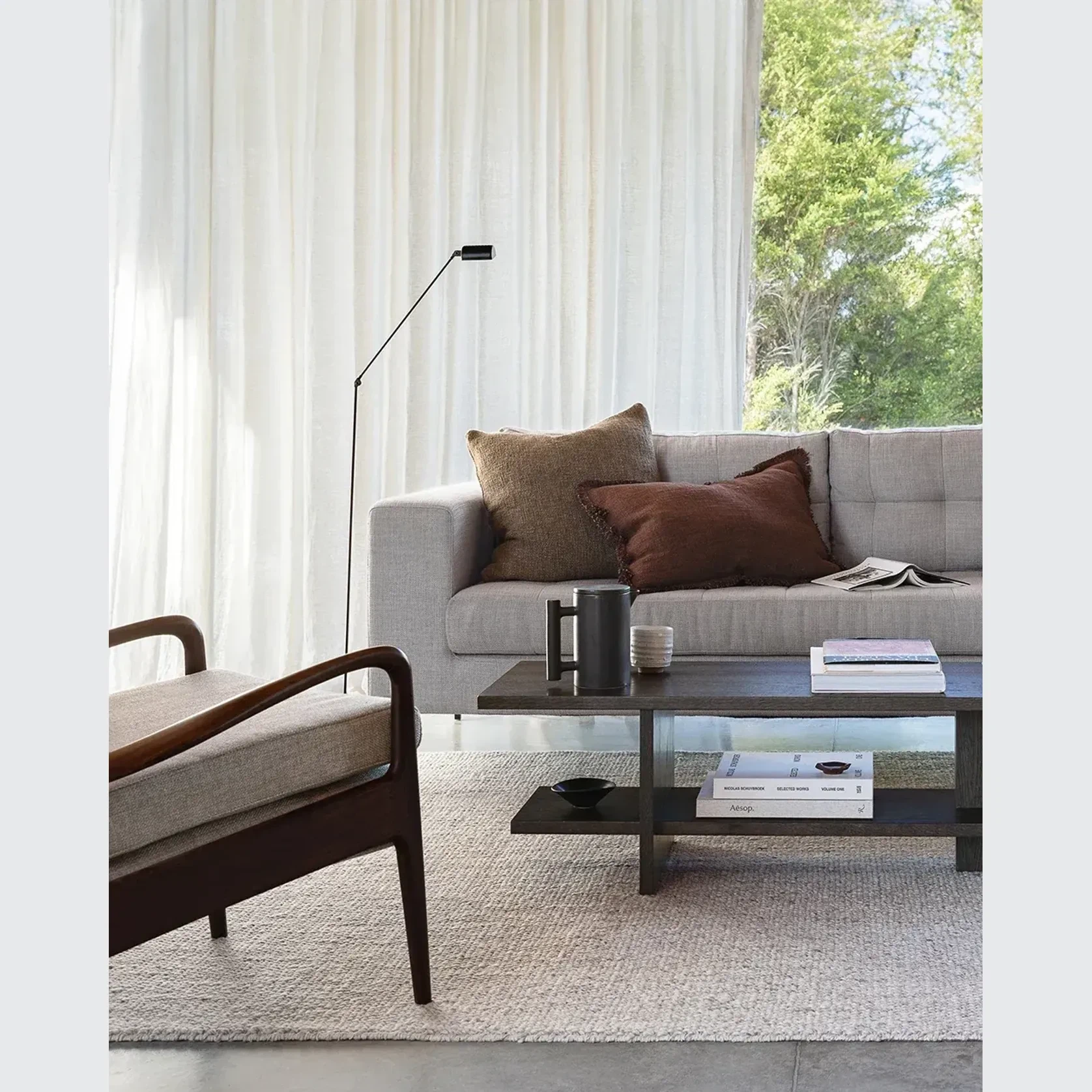 Baya Cyprian Cushion - Cocoa | Square - Two Sizes gallery detail image