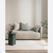 Baya Cassia Handwoven 100% Linen Cushion - Sage | Square gallery detail image