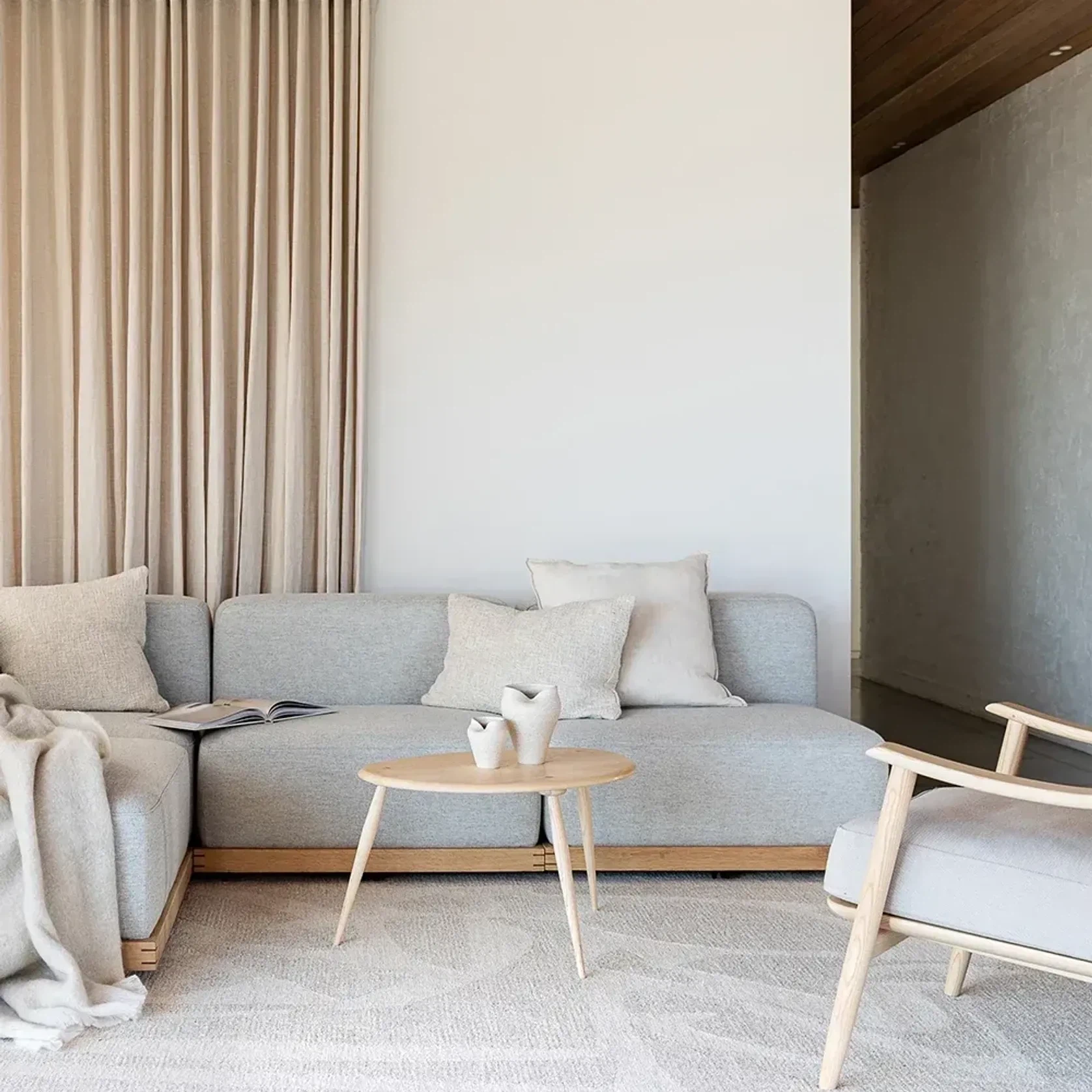 Baya Cyprian Cushion - Oatmeal | Lumbar 40 x 60cm gallery detail image