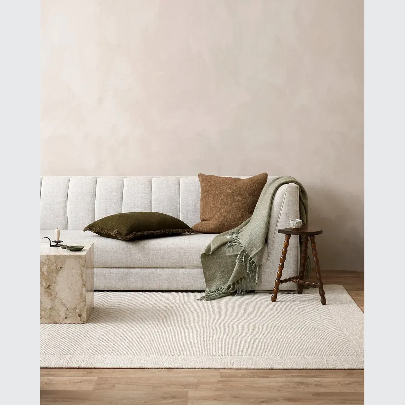 Baya Cyprian Cushion - Cocoa | Square - Two Sizes gallery detail image