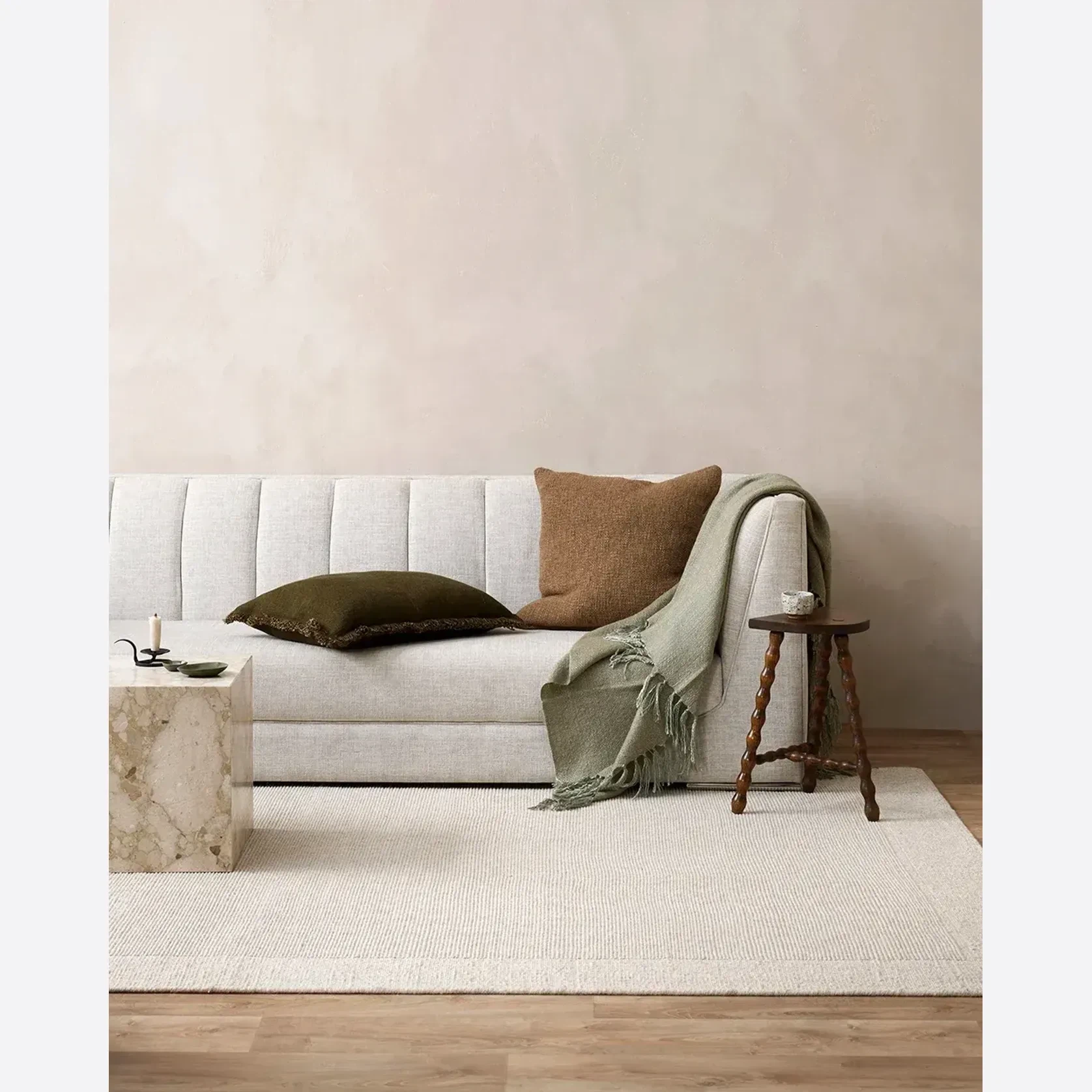 Baya Cyprian Cushion - Cocoa | Square - Two Sizes gallery detail image