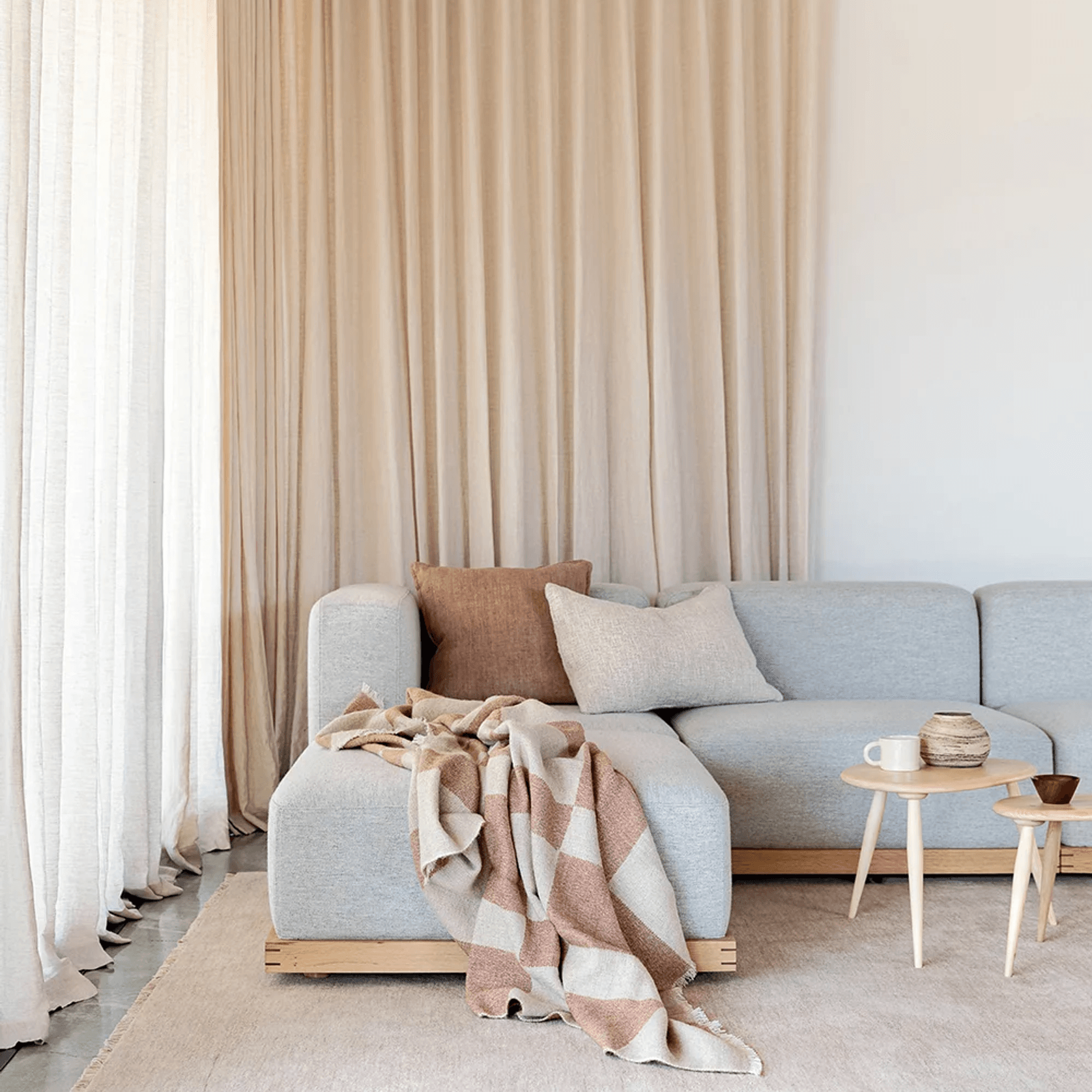 Baya Cyprian Cushion - Oatmeal | Lumbar 40 x 60cm gallery detail image