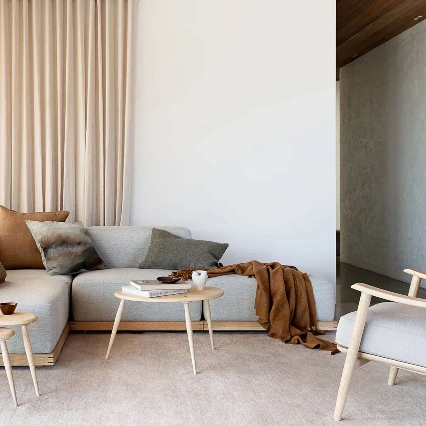Baya Cyprian Cushion - Sage | Lumbar 40 x 60cm gallery detail image