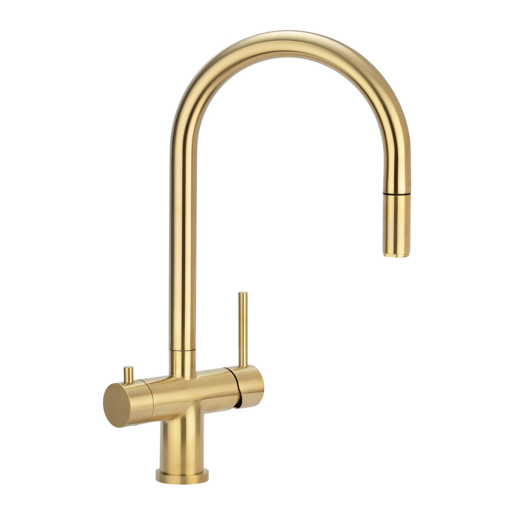 Elysian Commercial Pull-Out Filter Tap | Brushed Brass gallery detail image