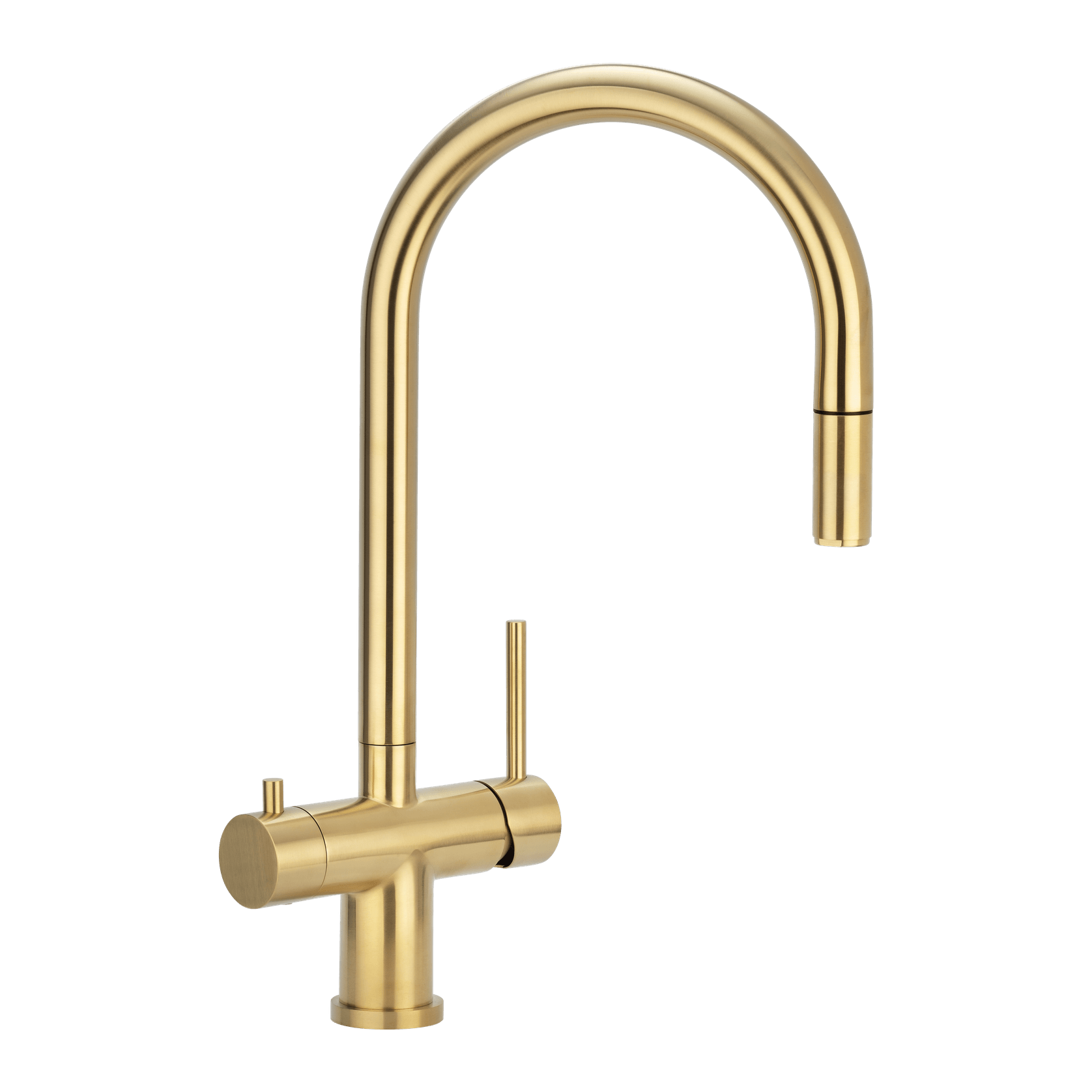 Elysian Commercial Pull-Out Filter Tap | Brushed Brass gallery detail image