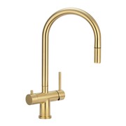 Elysian Commercial Pull-Out Filter Tap | Brushed Brass gallery detail image