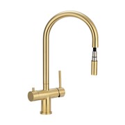 Elysian Commercial Pull-Out Filter Tap | Brushed Brass gallery detail image