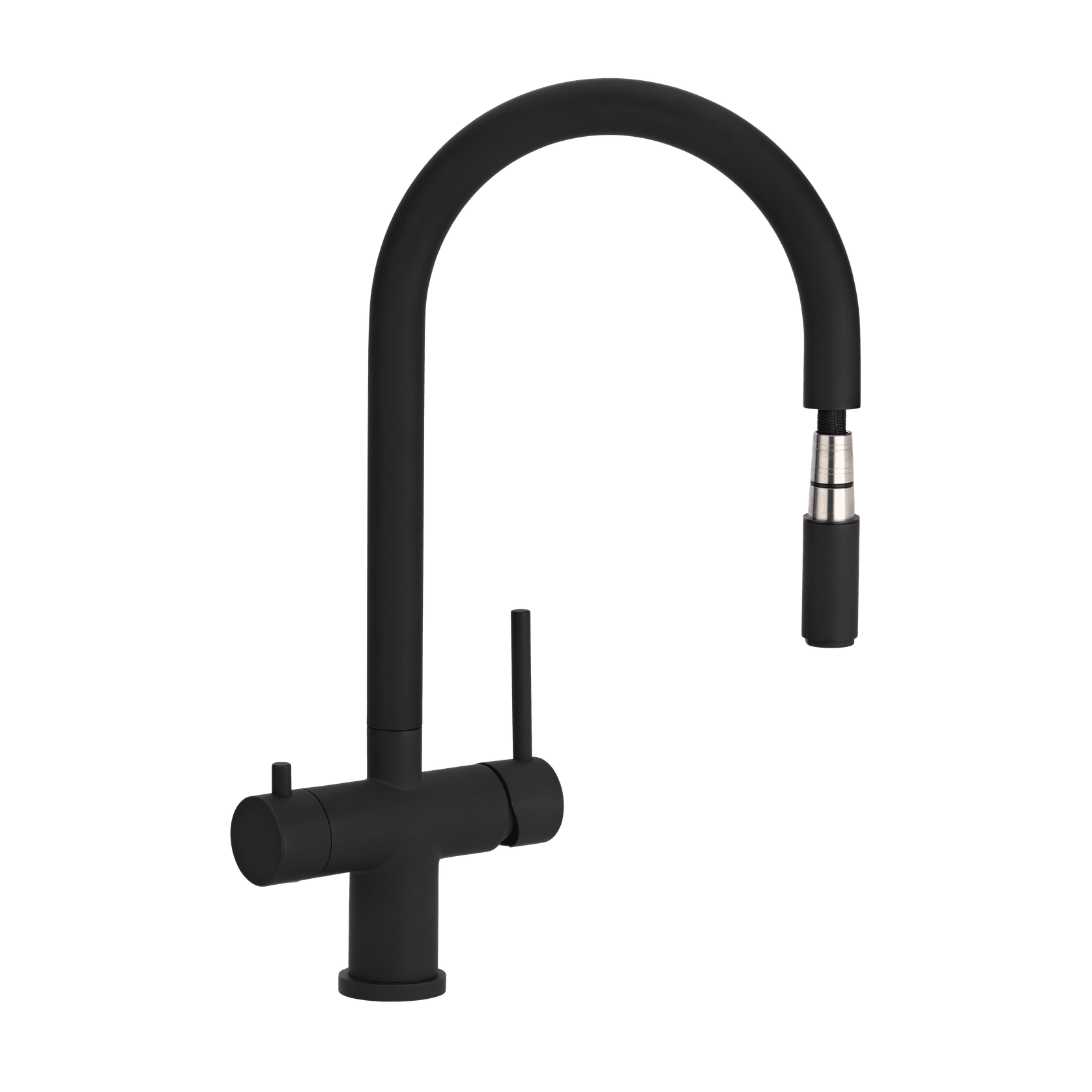 Elysian Commercial Pull-Out Filter Tap | Black gallery detail image