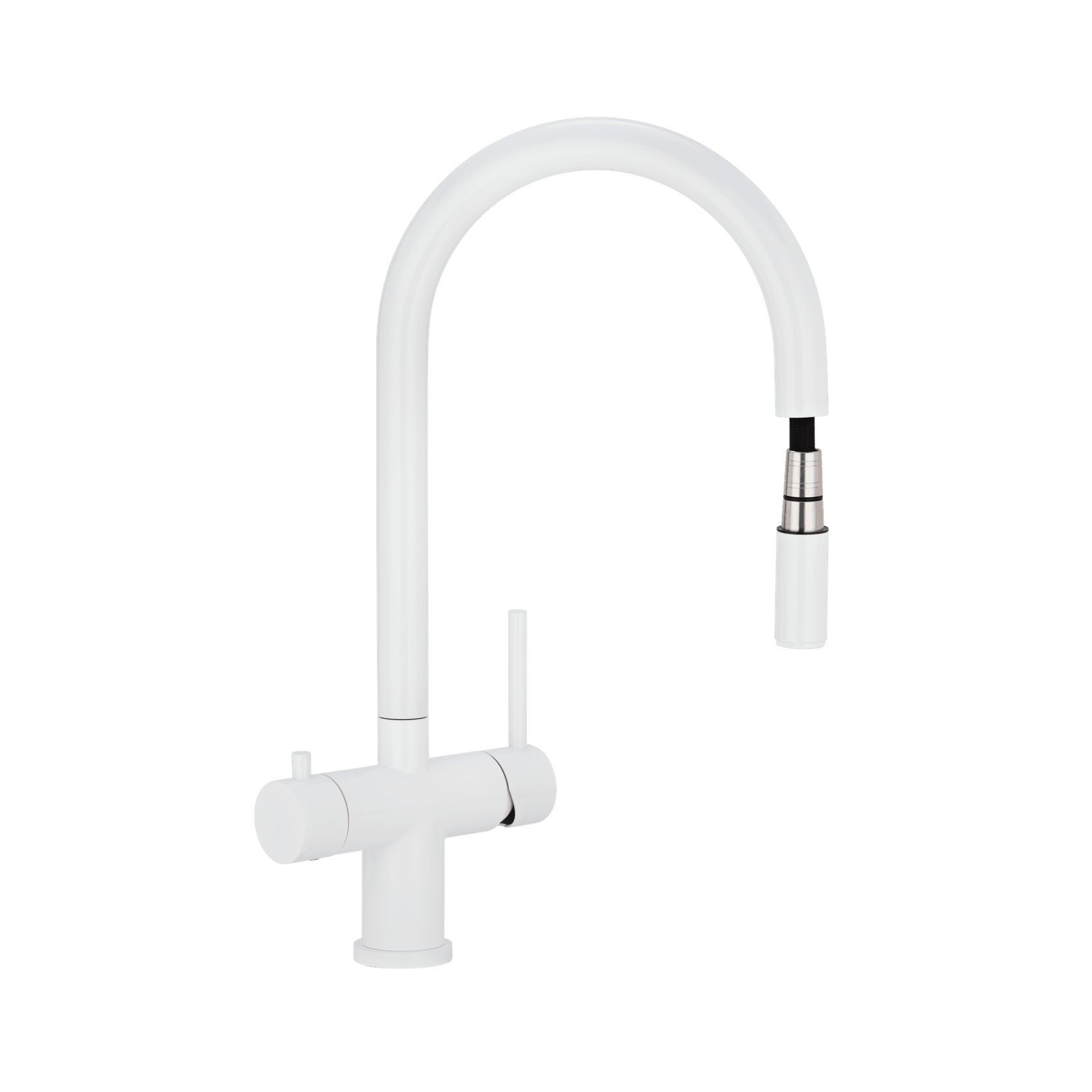Elysian Commercial Pull-Out Filter Tap | White gallery detail image