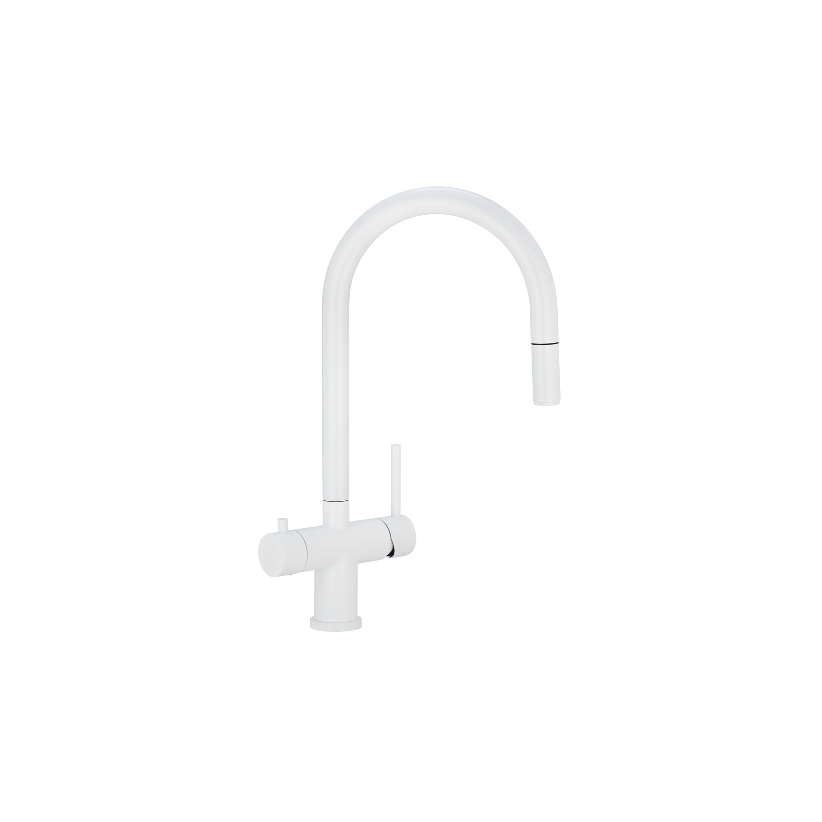 Elysian Commercial Pull-Out Filter Tap | White gallery detail image