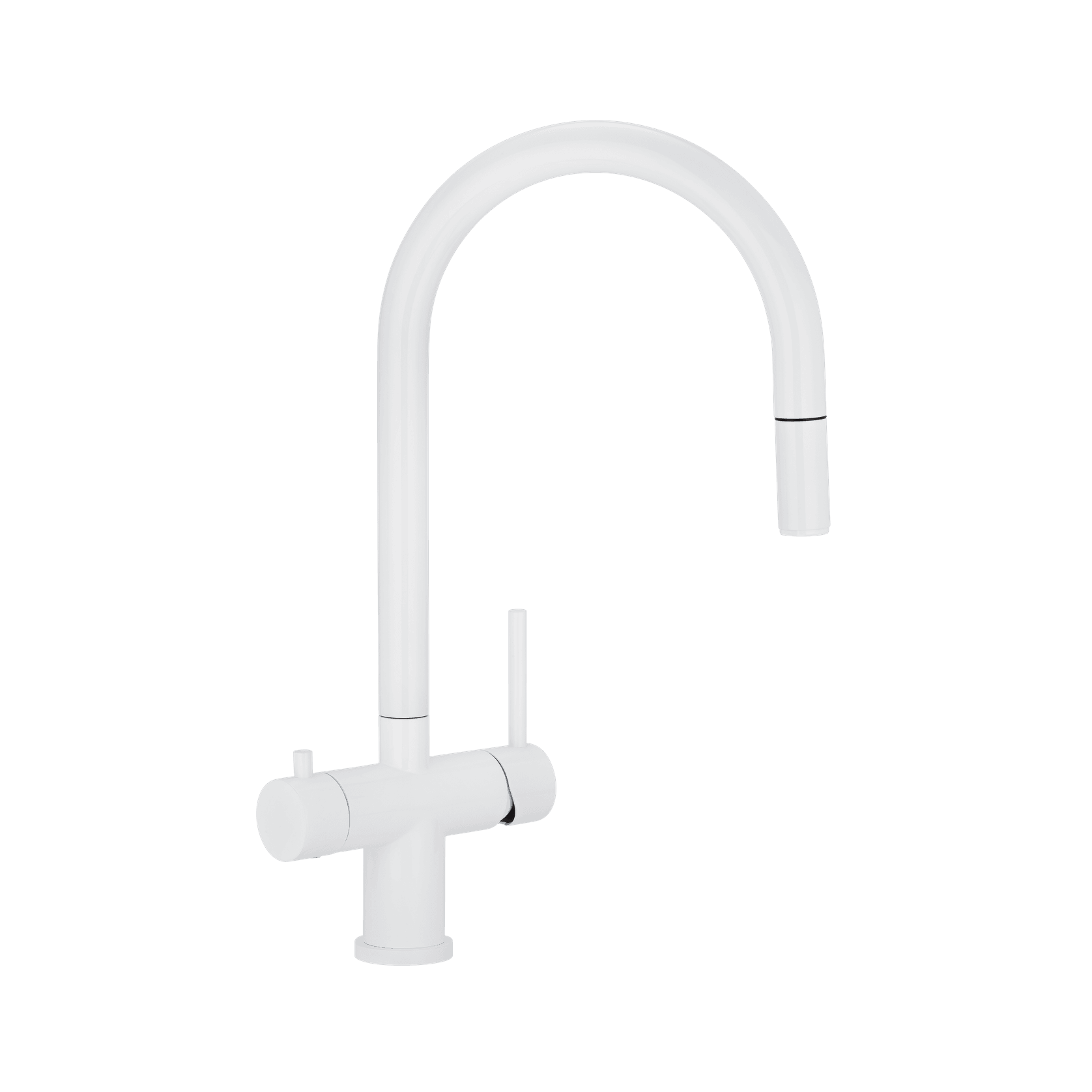 Elysian Commercial Pull-Out Filter Tap | White gallery detail image