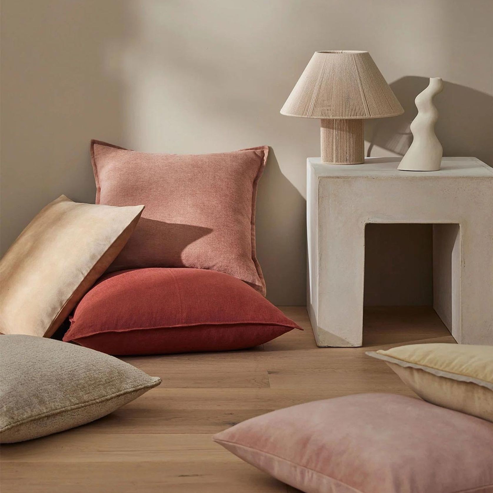 Weave Home Fiore Cushion - Clay | Square and Lumbar gallery detail image