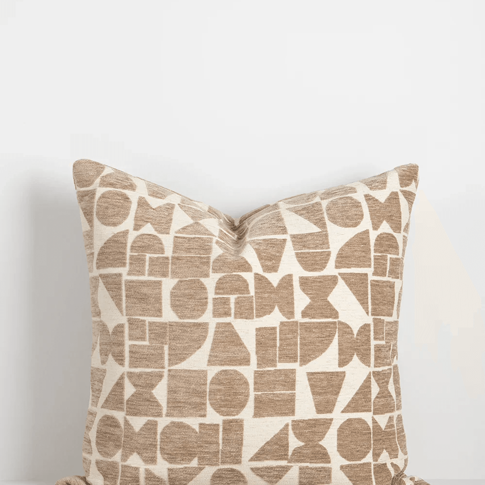 Baya Miller Cushion - Mushroom | Geometric Pattern gallery detail image