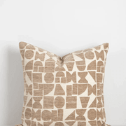 Baya Miller Cushion - Mushroom | Geometric Pattern gallery detail image