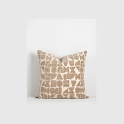 Baya Miller Cushion - Mushroom | Geometric Pattern gallery detail image