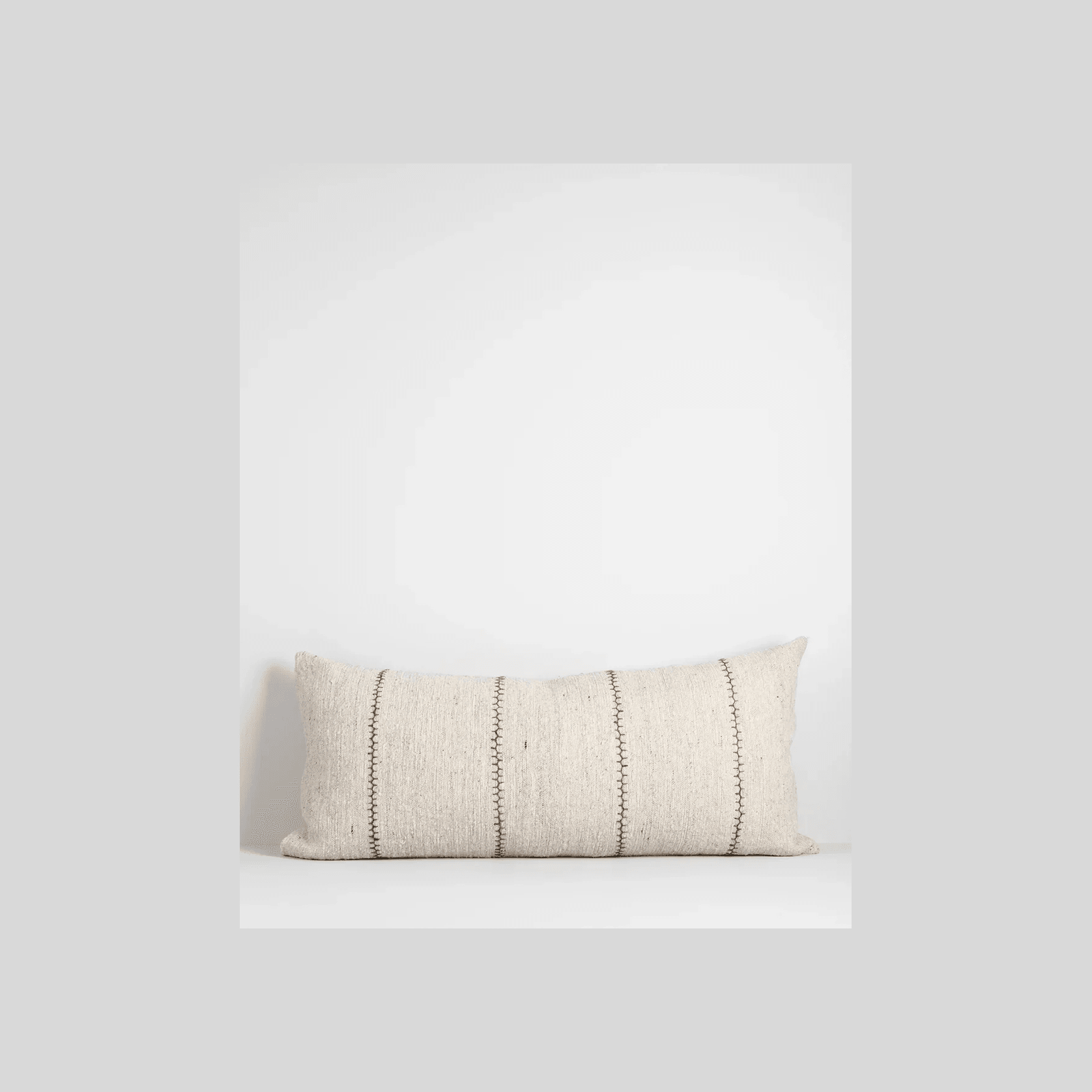 Baya Kalahari Cushion - Ecru | Long Lumbar Shape gallery detail image