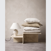 Baya Dover Cushion - Natural | Lumbar with Fringe gallery detail image