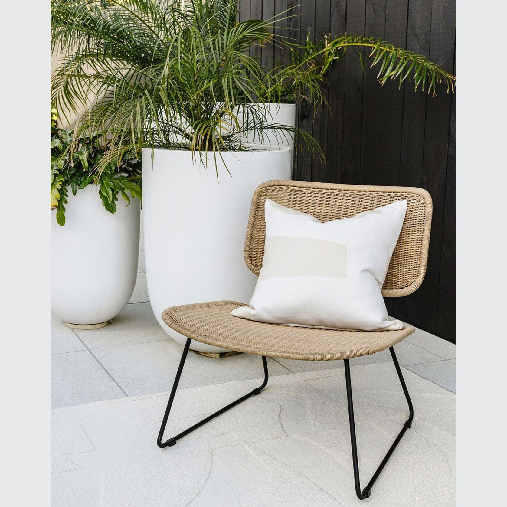Baya Meelan In & Outdoor Cushion - Beige gallery detail image