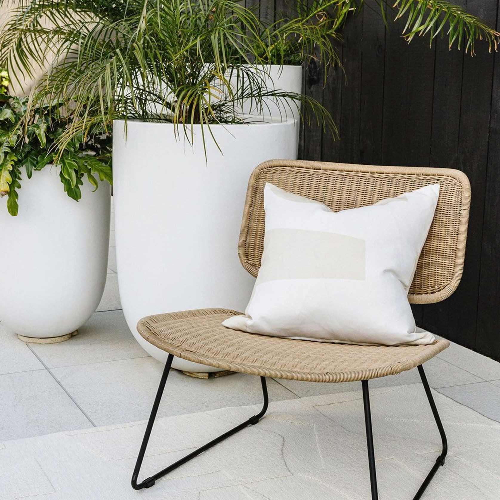 Baya Meelan In & Outdoor Cushion - Beige gallery detail image