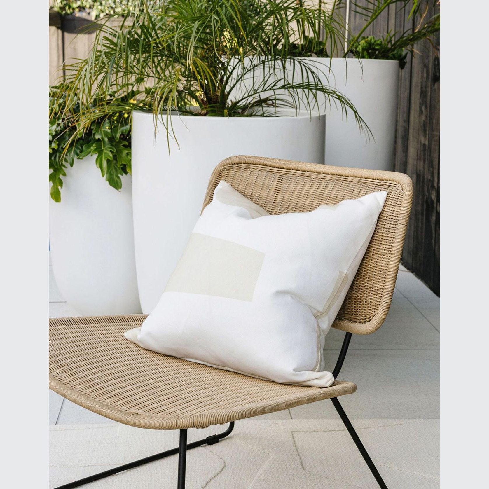 Baya Meelan In & Outdoor Cushion - Beige gallery detail image