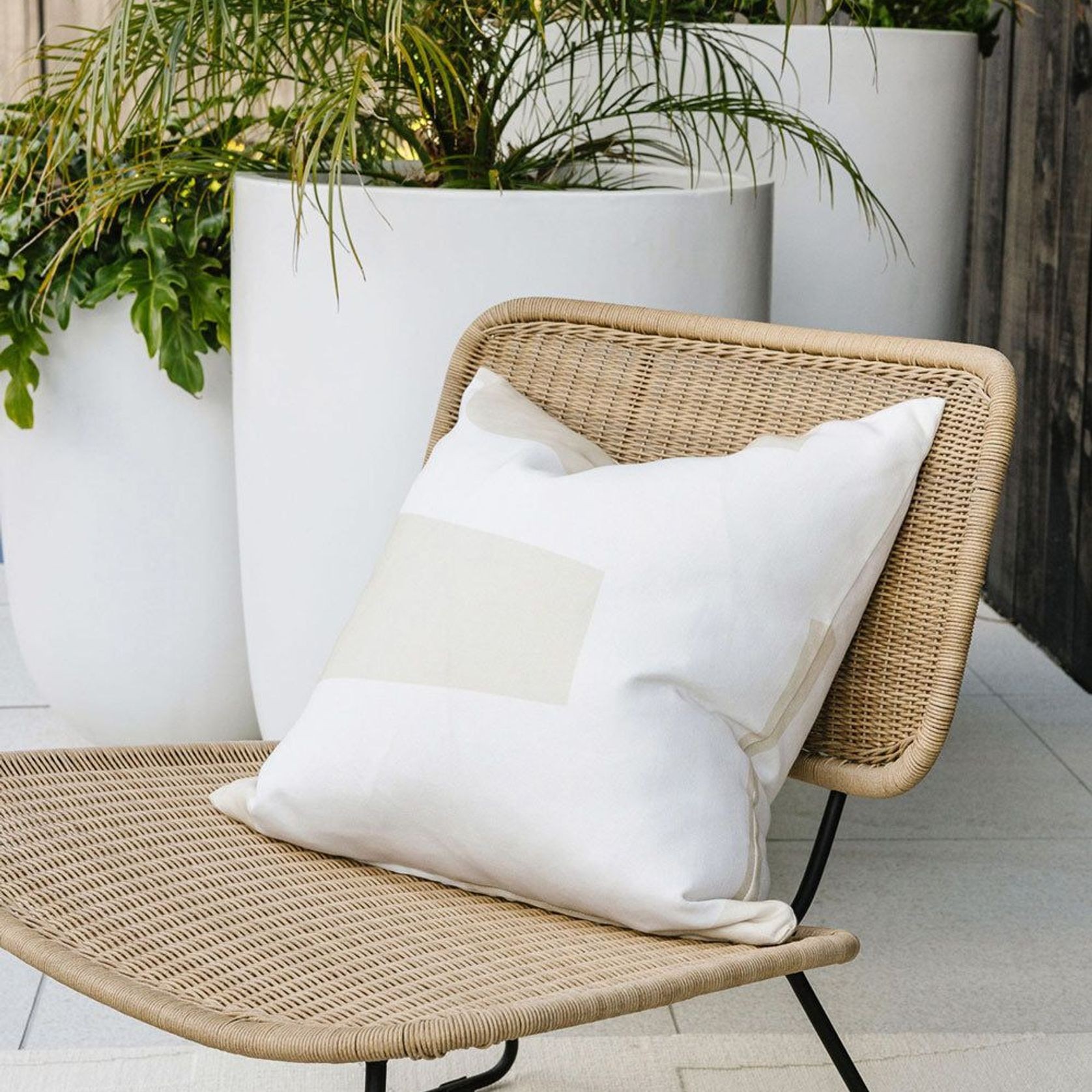 Baya Meelan In & Outdoor Cushion - Beige gallery detail image