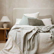 Baya Cyprian Cushion - Sage | Lumbar 40 x 60cm gallery detail image