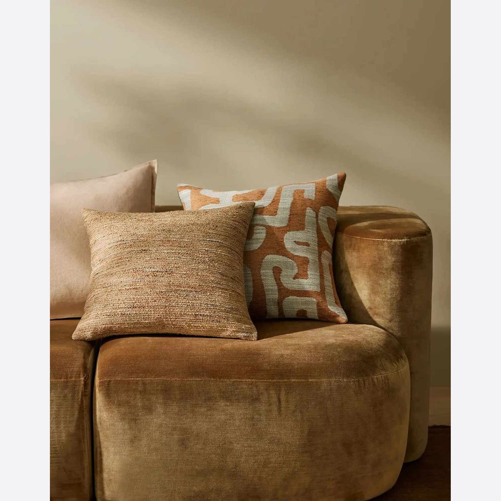 Weave Home Vista Cushion Cover - Natural | Chunky Linen/Wool Blend gallery detail image