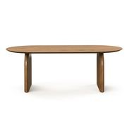 Arco 200cm Oval Dining Table | Brown Oak gallery detail image