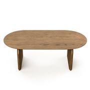 Arco 200cm Oval Dining Table | Brown Oak gallery detail image