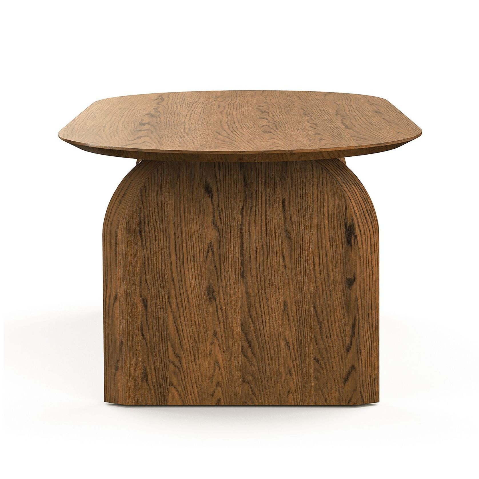Arco 200cm Oval Dining Table | Brown Oak gallery detail image