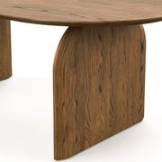 Arco 200cm Oval Dining Table | Brown Oak gallery detail image