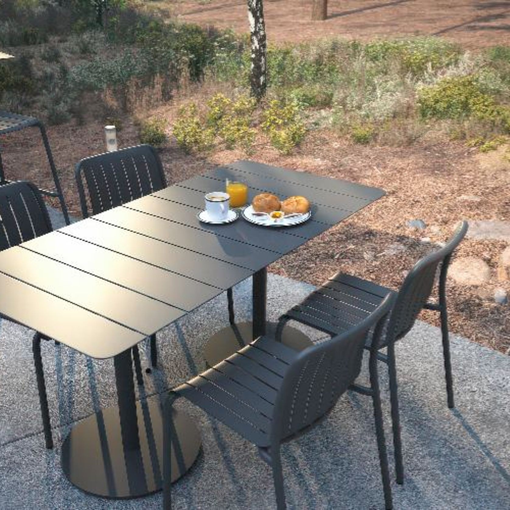 Roku Outdoor Rectangle Cafe Table gallery detail image