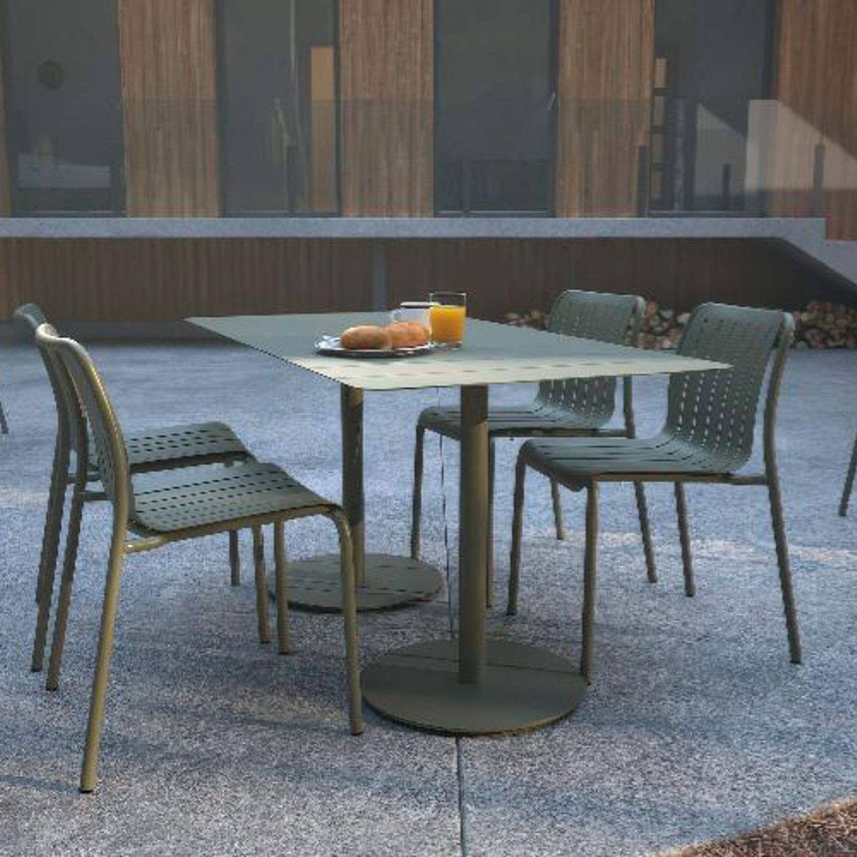 Roku Outdoor Rectangle Cafe Table gallery detail image
