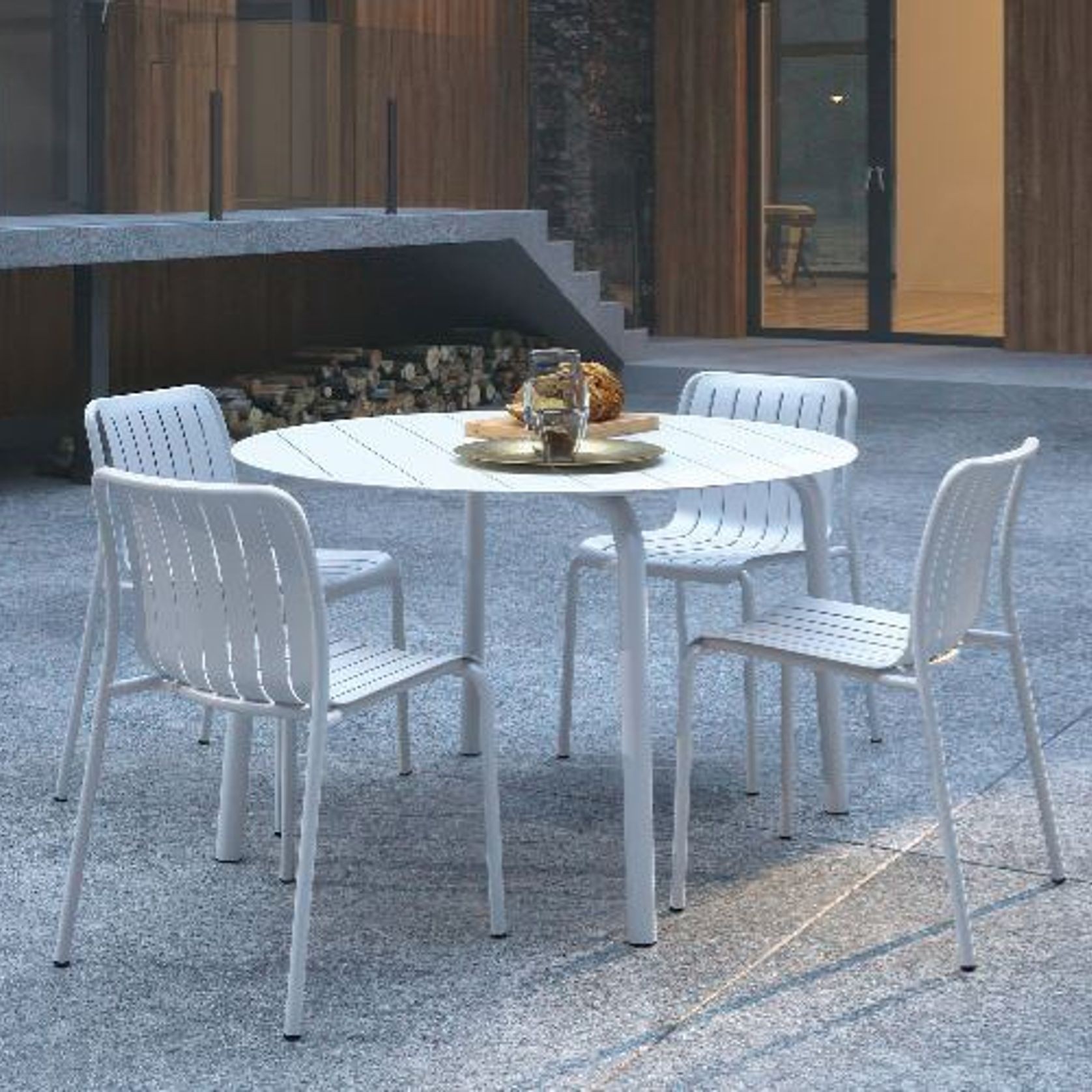 Roku Outdoor Round Dining Table 120cm gallery detail image