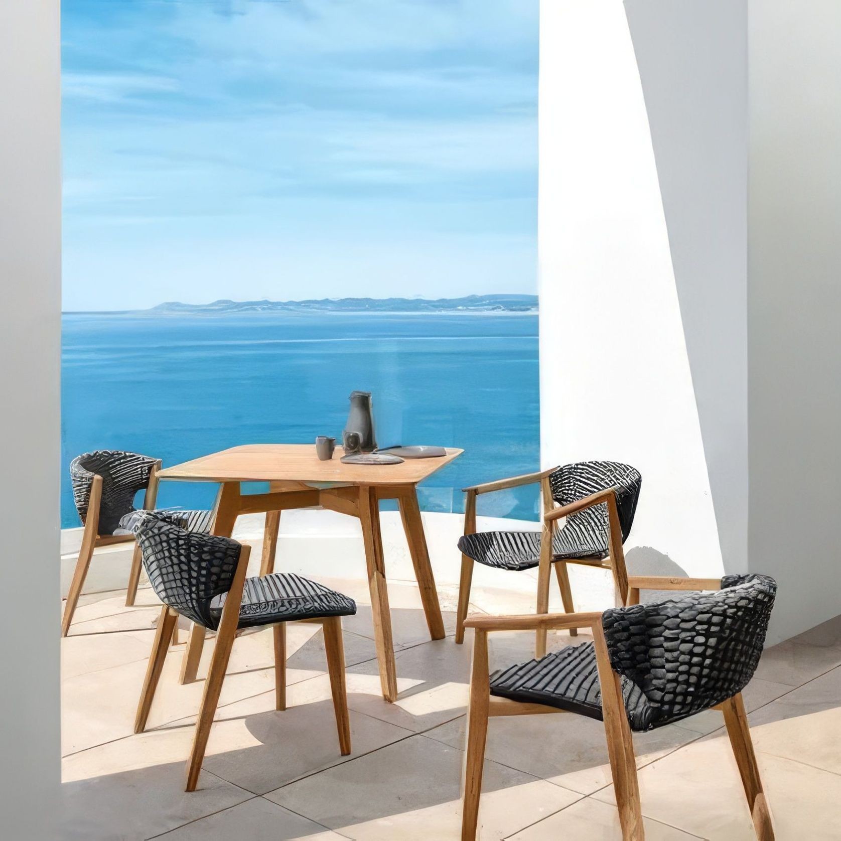 ETHIMO KNIT Square Dining Table gallery detail image
