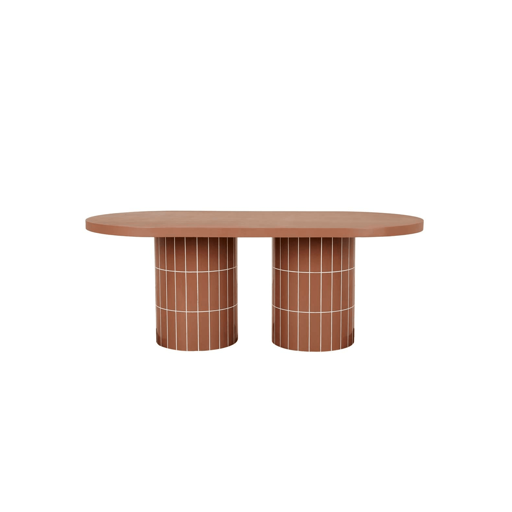 Seville Tile Oval Dining Table gallery detail image