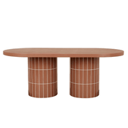 Seville Tile Oval Dining Table gallery detail image