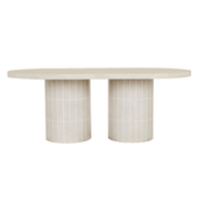 Seville Tile Oval Dining Table gallery detail image