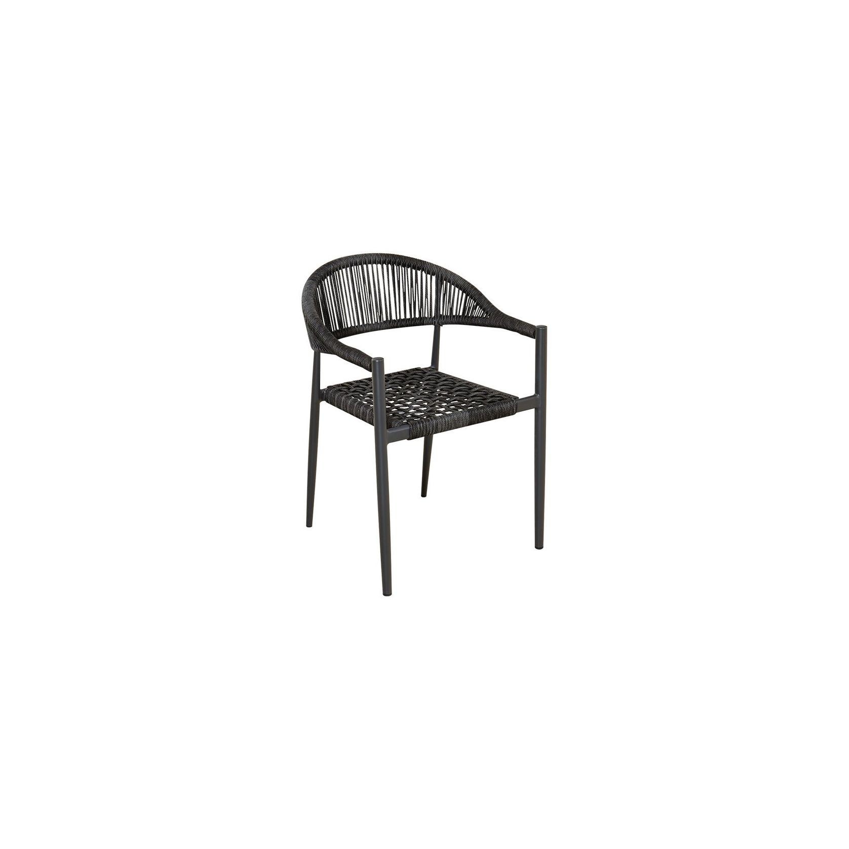 Magpie Aluminium And Rope Dining Chair gallery detail image