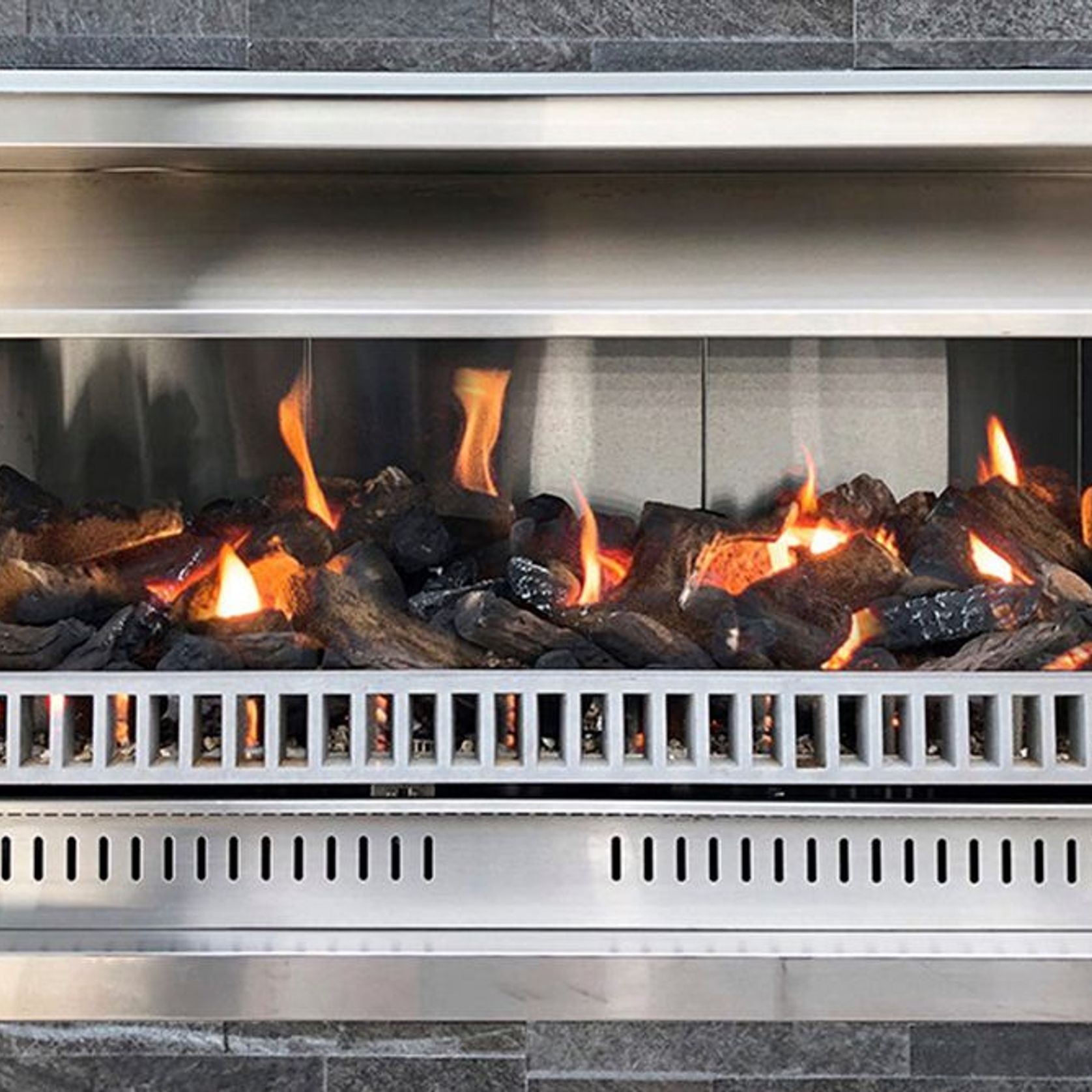 Aura Flued Outdoor Fireplace | 1200mm gallery detail image