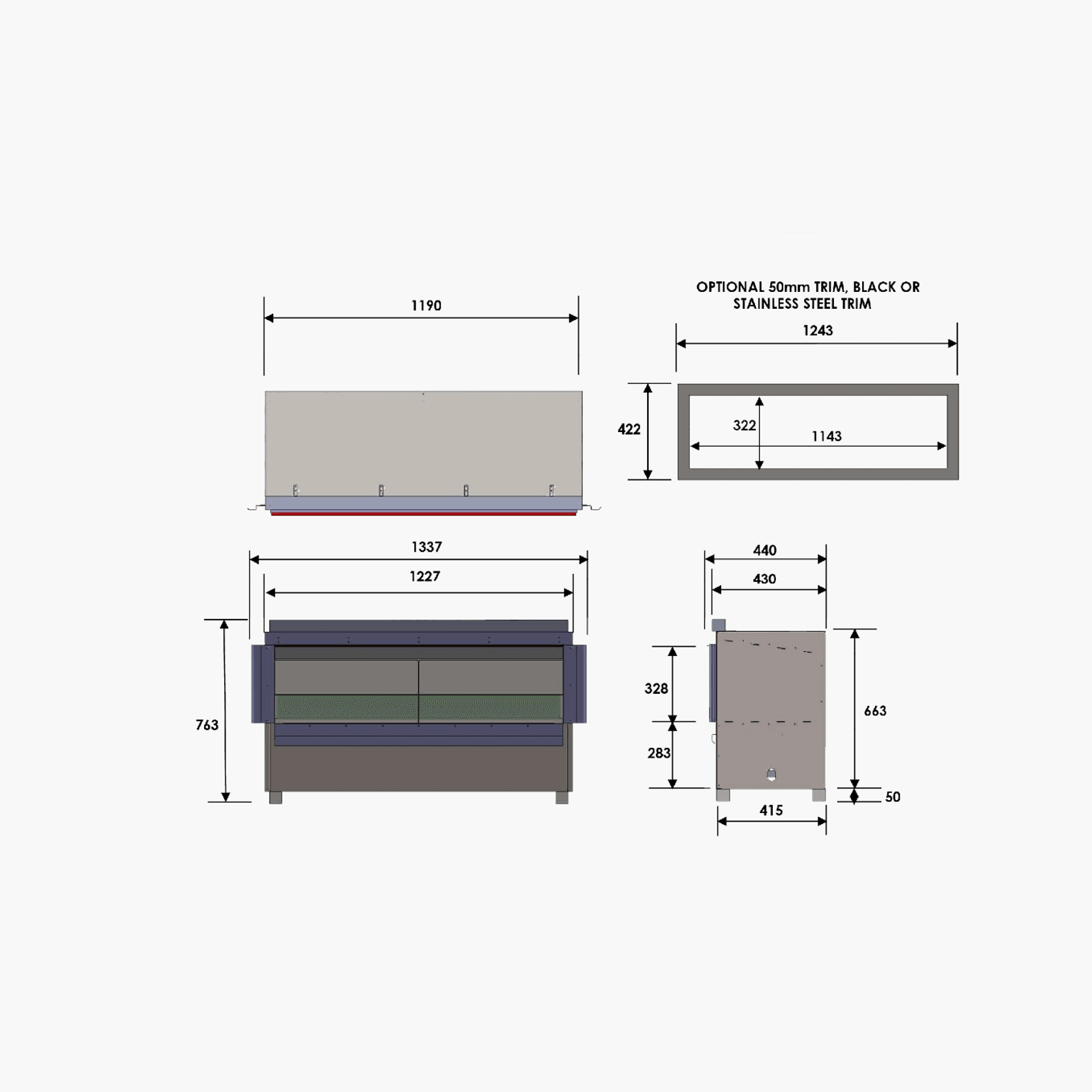 Patio Horizon - Panoramic | Gas Fireplace gallery detail image